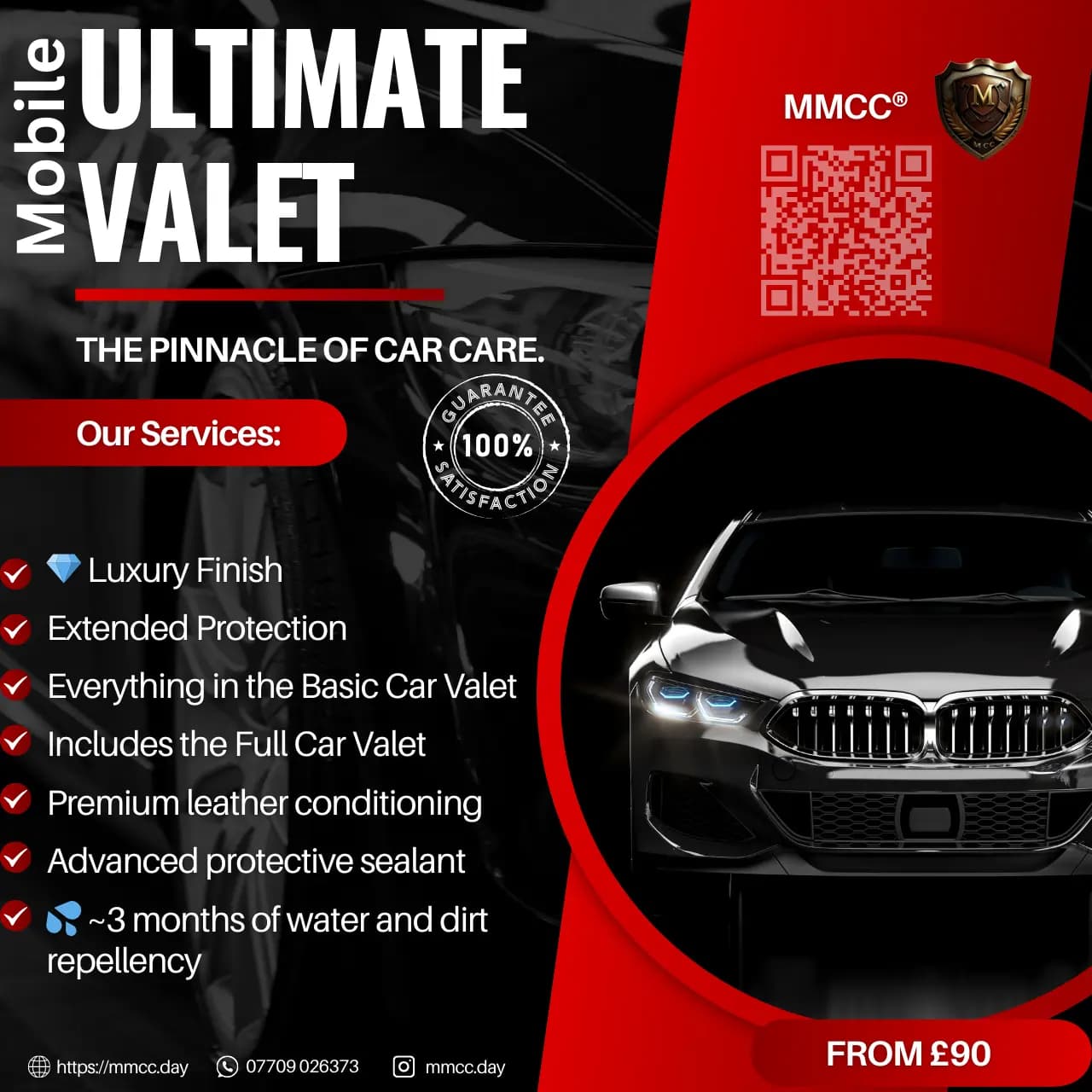 Professioneller Ultimate Valet Service - Luxus-Finish mit Langzeitschutz - MMCC® Mobiler Service London & Surrey